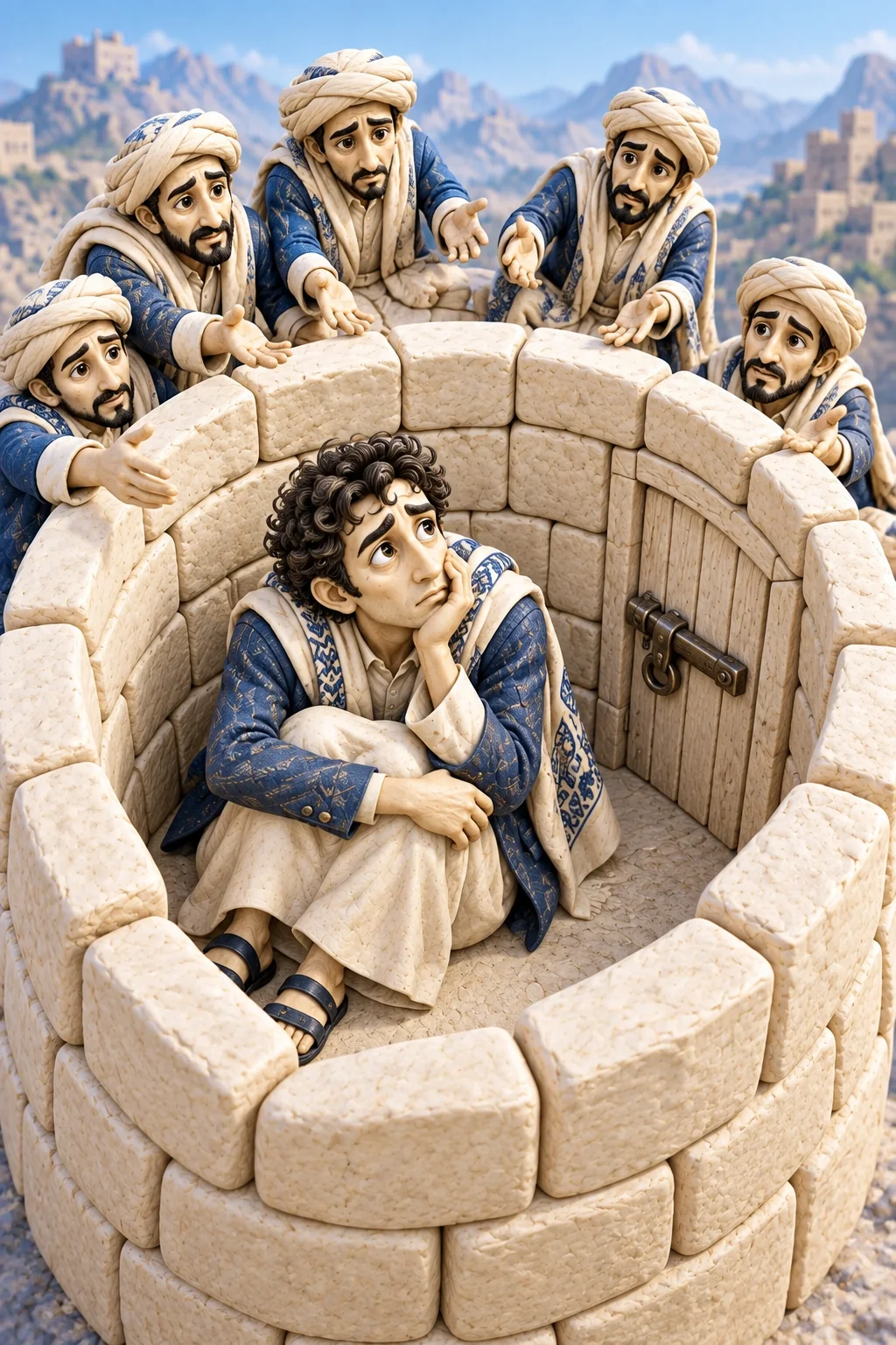 شاب يعزل نفسه داخل سور وباب مغلق من الداخل
